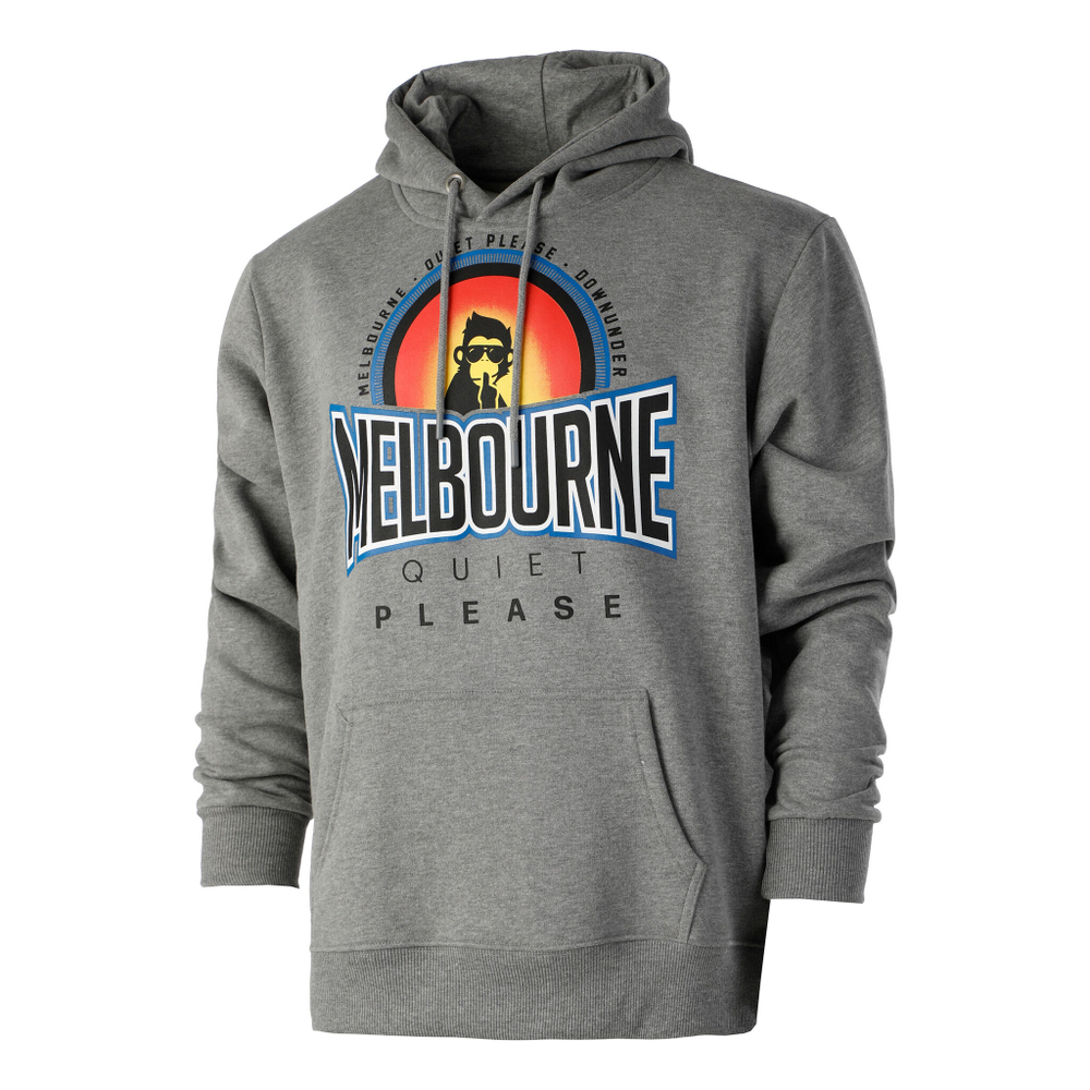Мужская кофта теннисная Quiet Please Melbourne Sunrise Hoody Men - Grey, Multicoloured