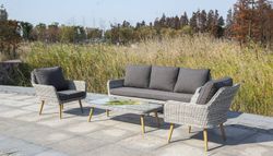 "Прованс" диван из искусственного ротанга трехместный, цвет бежевый