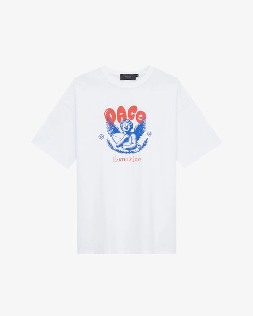 Футболка Miracle Apparel оверсайз Joys белая