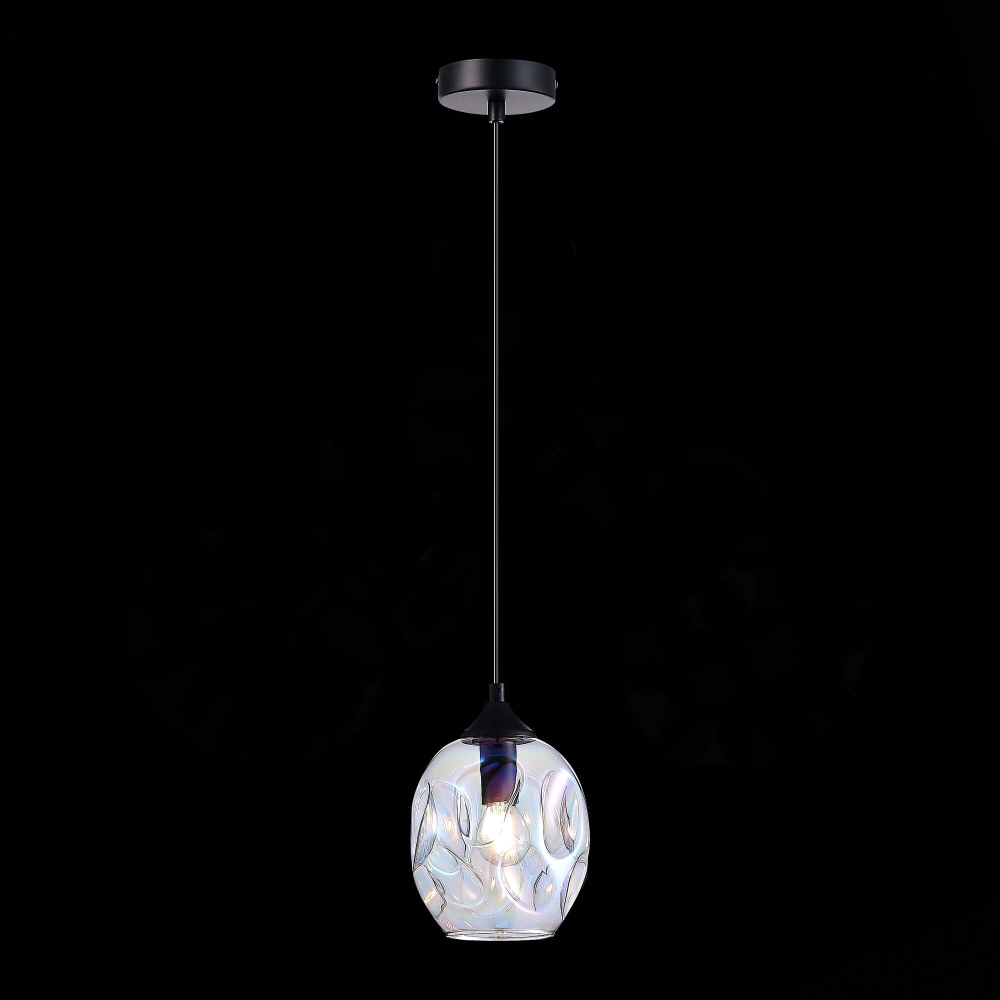 SL1188.403.01 Подвес ST-Luce Черный/Радужный E14 1*40W