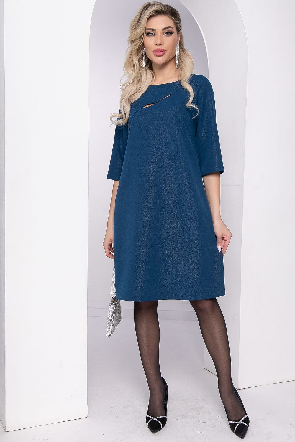 Платье "Показ мод" (морская волна) П8073 LT Collection