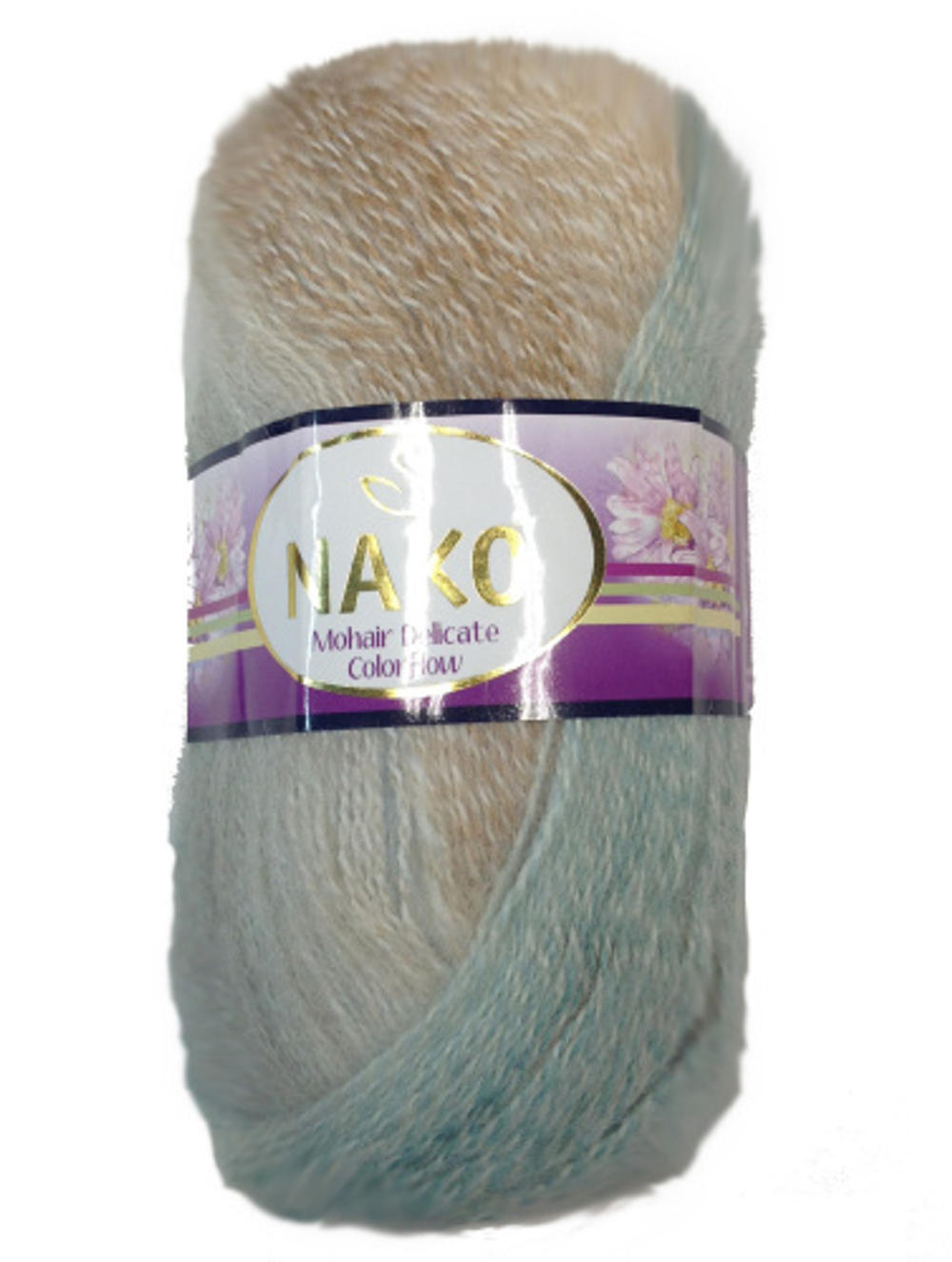 Пряжа Mohair Delicate Color Flow, 100г, 500м, 85%акрил, 10%шерсть, 5%мохер (цена за 1шт)