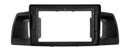 Комплект рамки с разъёмами 9" Toyota Corolla 120 2000-2007 (воздуховоды отдельно) черная - Car-Smart CS-9648BL
