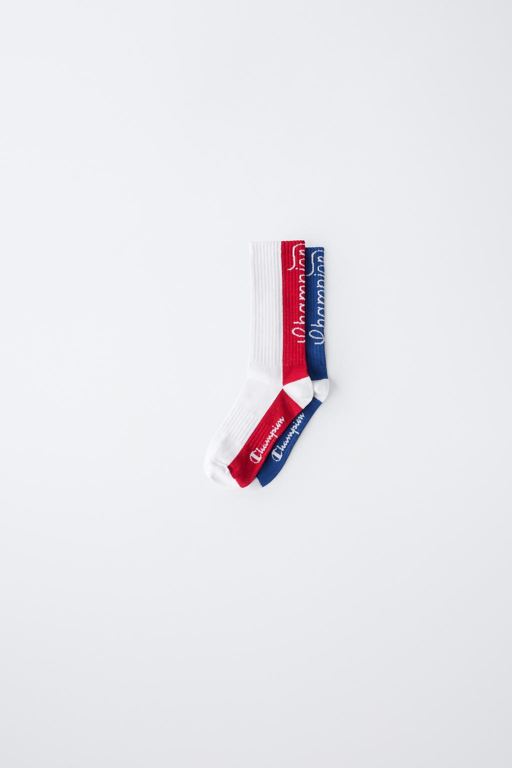 ZARA Х CHAMPION ® ВЫСОКИЕ НОСКИ, БЕЛЫЙ