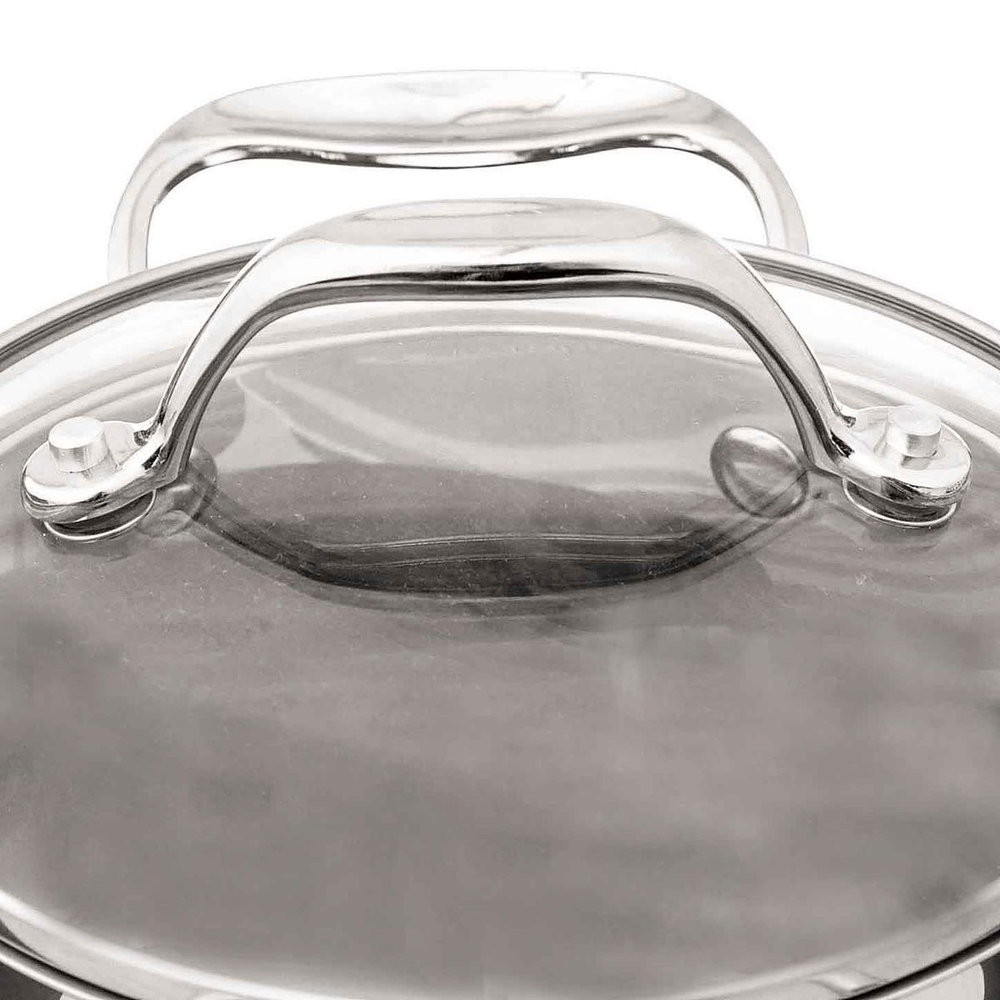 Кастрюля нерж, 3.2 л, с крыш, Катунь, Ника, KT02-D-30, индукц