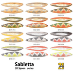 Блесна колебалка SABLETTA, 94мм, 38.0 гр. #S40-004