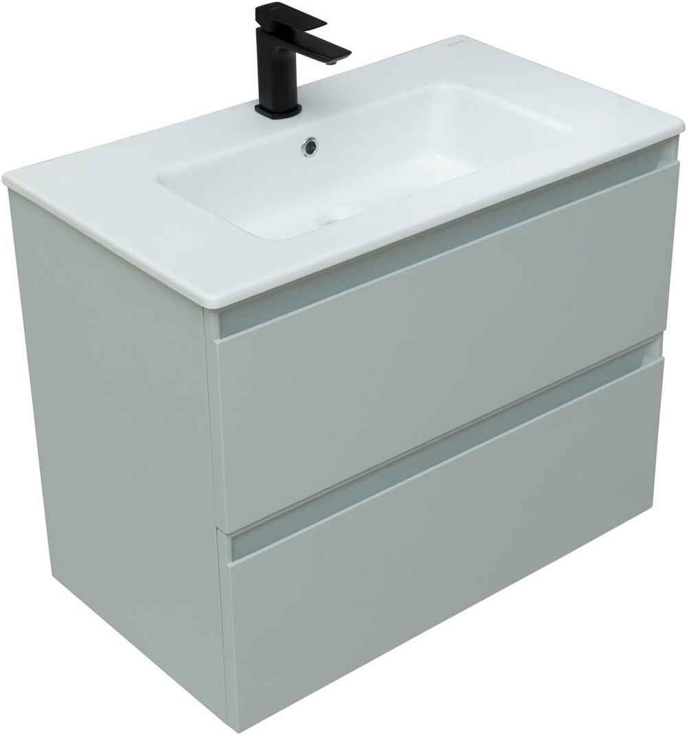 Тумба с раковиной Allen Brau Eclipse 1.E1002.PWM 80 рapyrus white matt