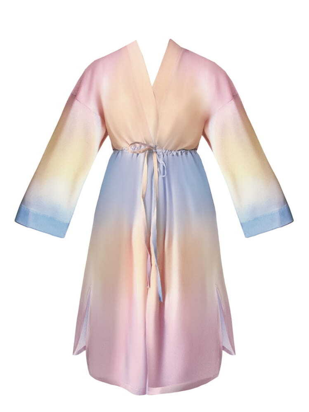 Халат Zora с кулиской на талии (Размер: L-XL) (Цвет: разноцветный)