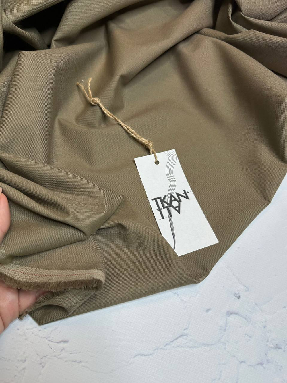 Костюмно-плательный шерстяной габардин (Marzotto, 100%шерсть, Бронзовый табак, 153, 280 гр/м2)