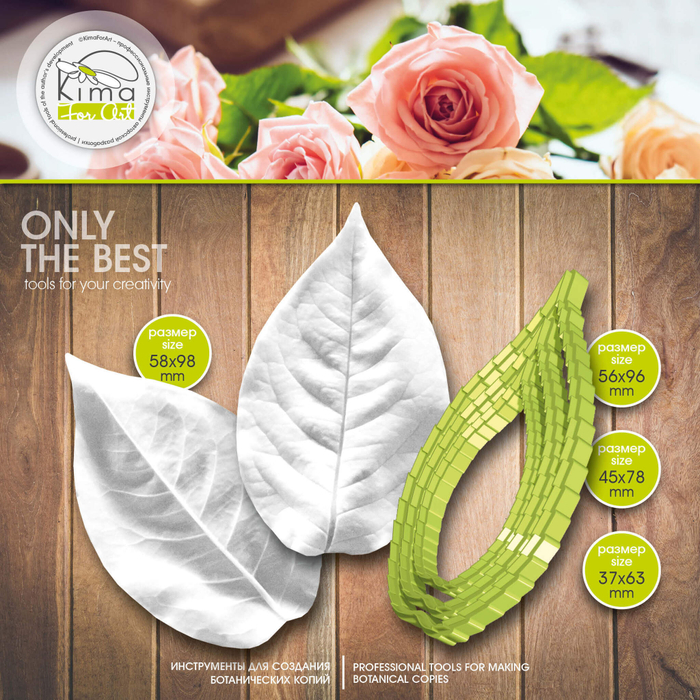 Роза лист большой вытянутый