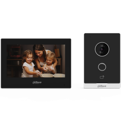 Комплект IP и Wi-Fi видеодомофона Dahua DHI-KTW04