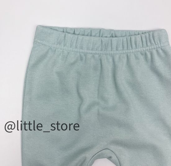 Штанишки хлопковые "Облака" Серо-голубые