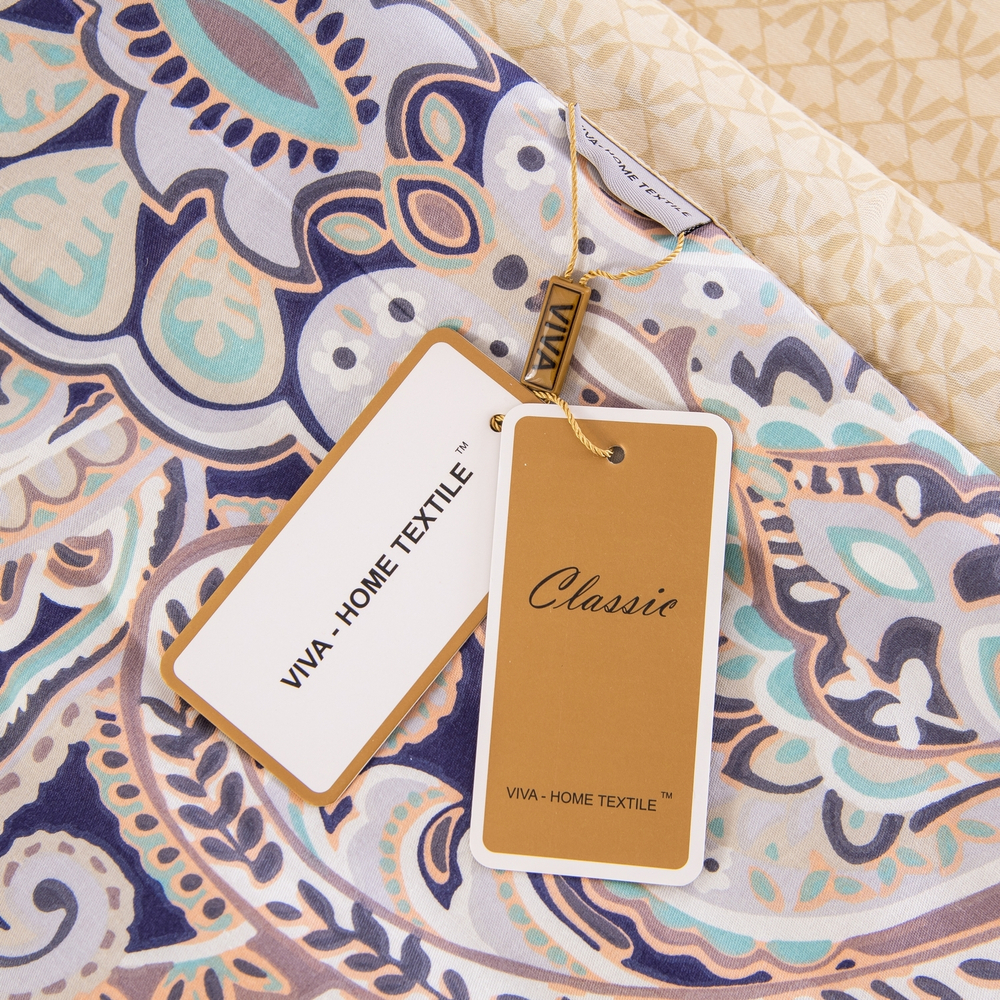 Комплект постельного белья Сатин с Одеялом 100% хлопок на резинке OBR161