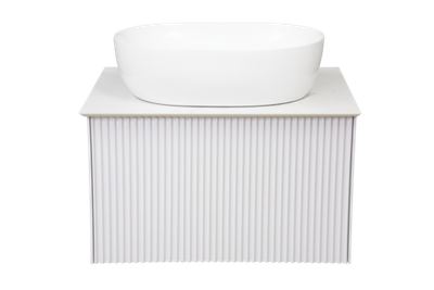 Тумба под раковину La Fenice Terra Bianca белая 60 FNC-01-TER-B-60