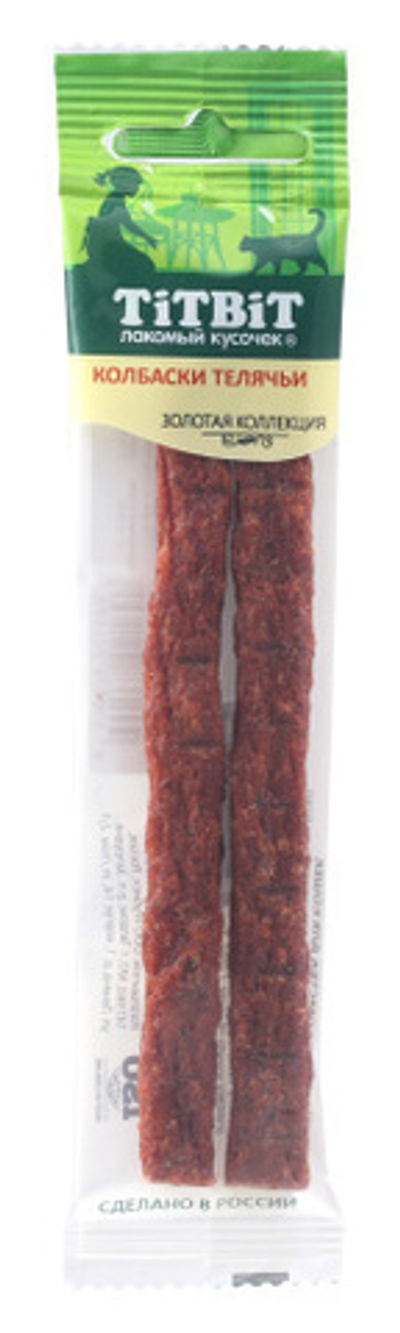 Титбит Золотая коллекция Колбаски Телячьи для кошек