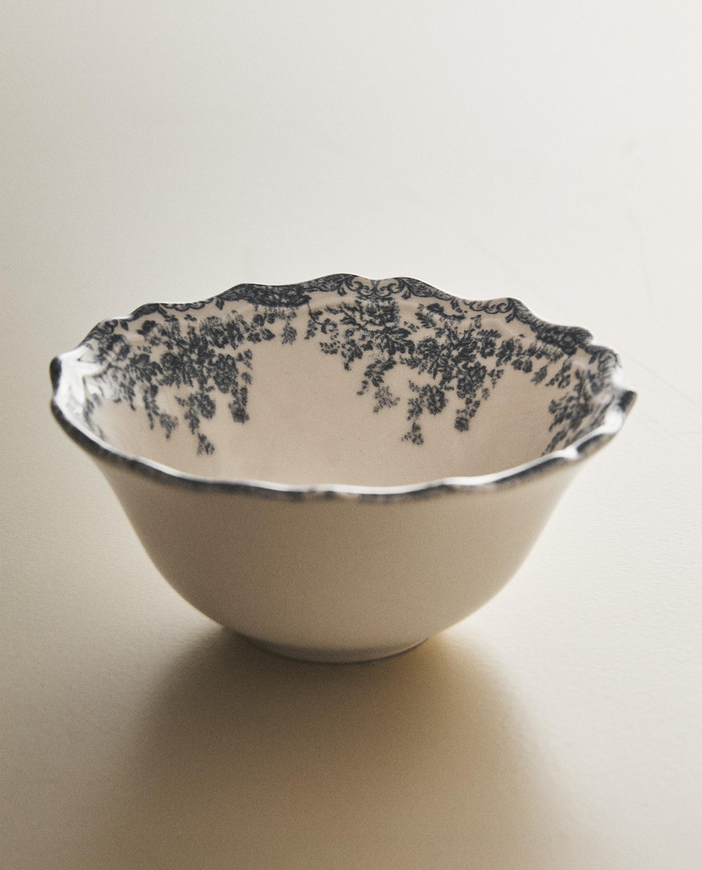 Zara Home миска из фаянса, цвет синий, 14 см · 2460/467