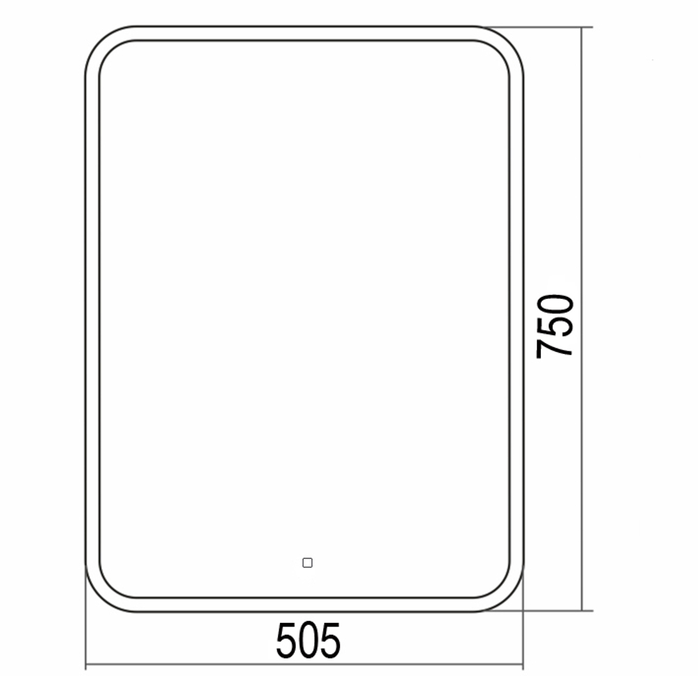 Зеркало Azario Стив 50 см LED-00002582 с подсветкой