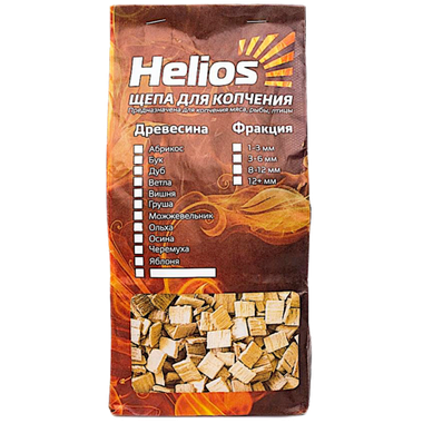 Щепа для копчения Яблоня 500г Фракция 12+