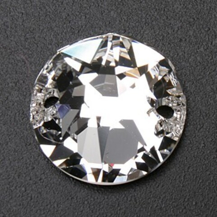 Стразы "Сваровски" Crystal 12 мм, кристалл  белый (crystal 001), 1 шт