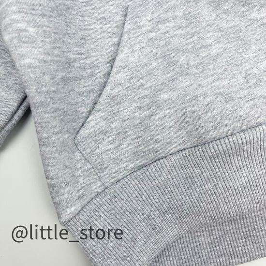 Комплект из футера с начесом "Simple" Серый меланж