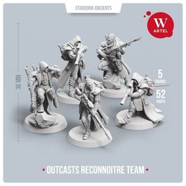 Комплект миниатюр Outcasts Reconnoitre Team