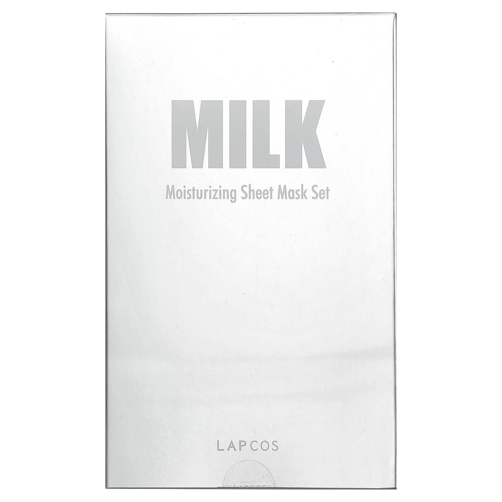 Lapcos, набор увлажняющих тканевых масок, молочный, 5 масок по 30 мл (1,01 жидк. унции)