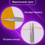 Ножницы BRAUBERG "Classic+" 185 мм черно-синие классической формы резиновые вставки (6 штук в упаковке)