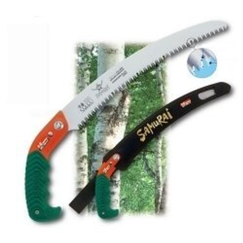 Пила с изогнутым полотном, самоочищающаяся Samurai в чехле с поясным креплением GKC-240-LH