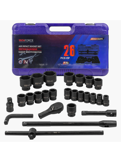 Набор инструментов ударных 26пр. 3/4''(6гр.) YATAFORCE YF-68262-5MPB