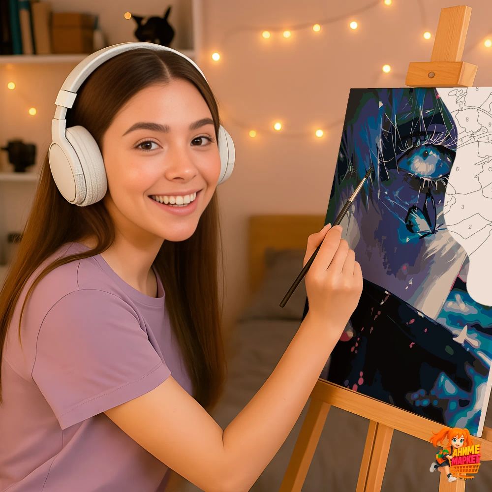 Картина по номерам Магическая битва Годжо Сатору