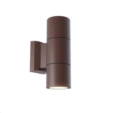 Уличный настенный светильник 2*GU10 370989 коричневый Landscape Novotech
