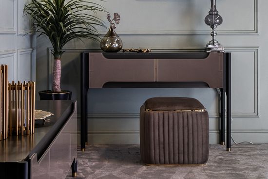 102AN-PUF-1300-KOR Пуф Glarus, велюр коричневый 45*45*45 см