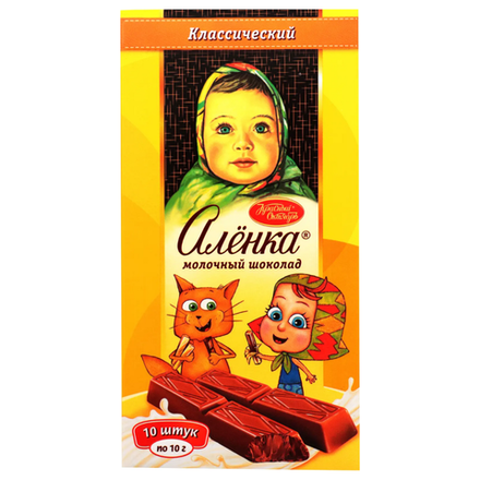 Шоколад Аленка Красный Октябрь классический 90 гр