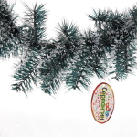 Венок хвойный «Метелица» d-40 см (100 веток), ПВХ белый иней