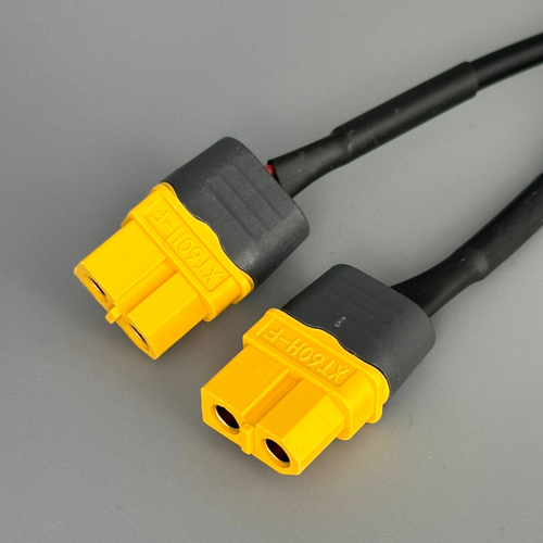 Переходники длиной 10см Джек 5,5мм на XT60 (2 Штуки)