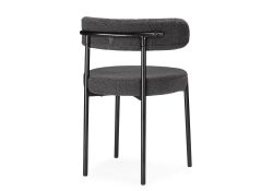 Стул на металлокаркасе Rudi dark gray / black