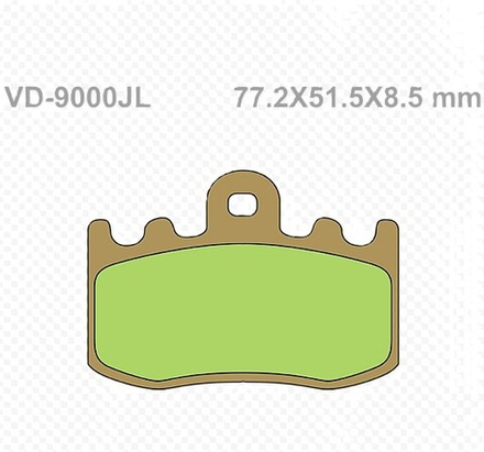 Колодки тормозные Vesrah VD-9000JL (MCB748 FDB2125)