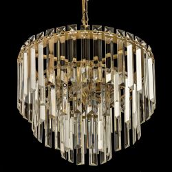Citilux Фонда CL303163 Люстра хрустальная подвесная Бронза