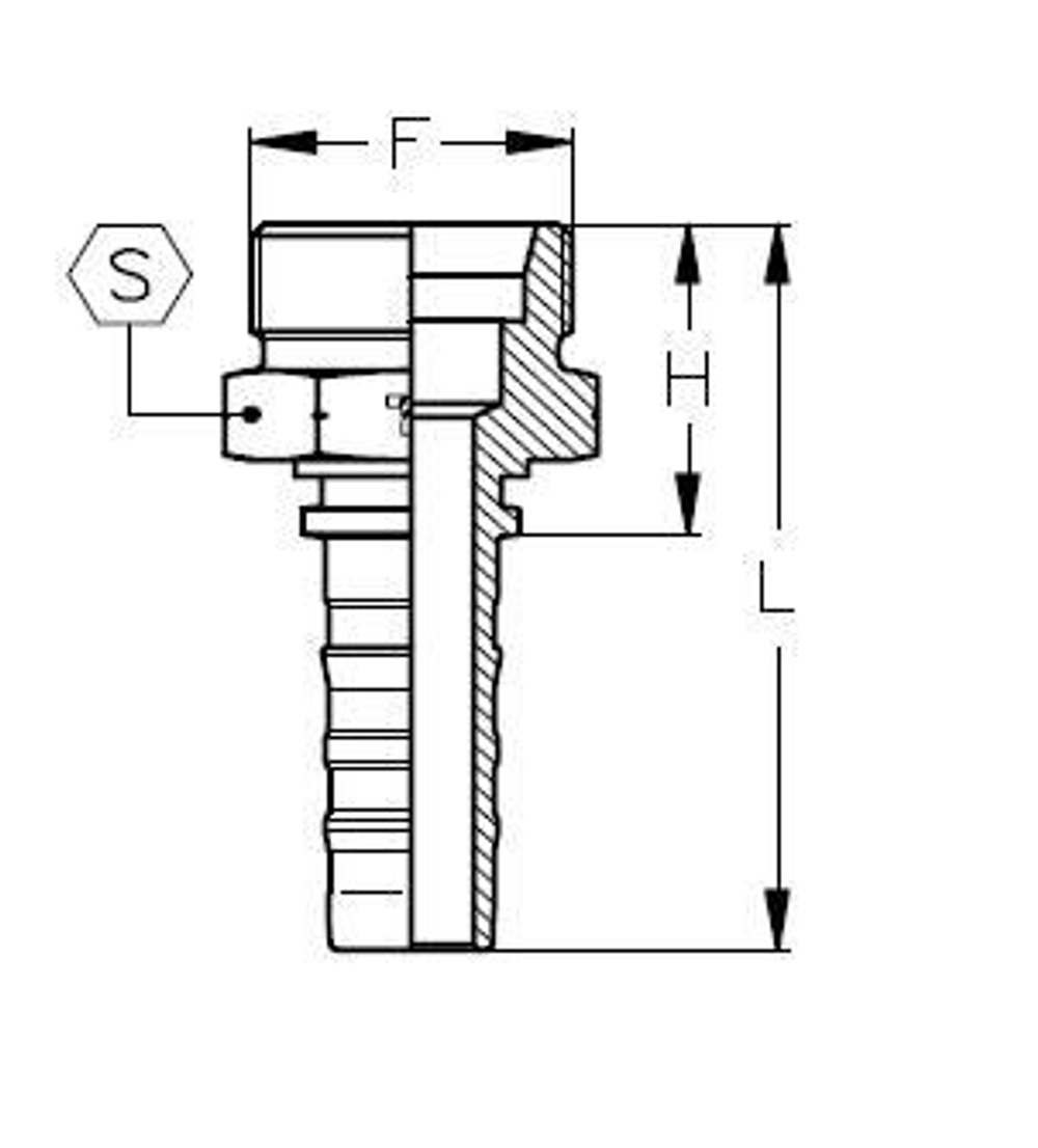 Фитинг DN 32 DKO-S (Ш) 52x2 38 CS