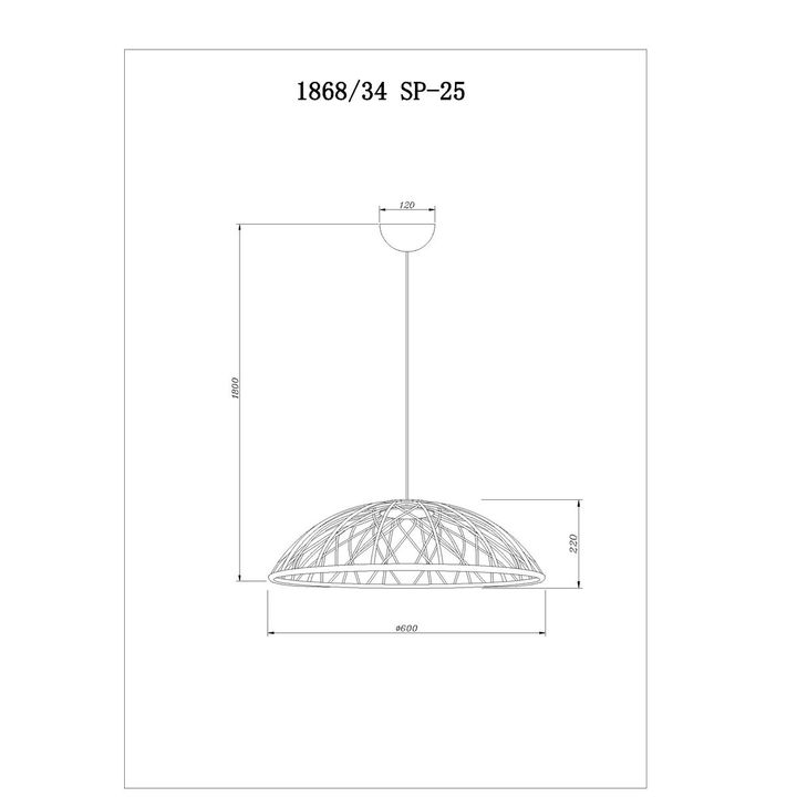 Подвесной светодиодный светильник Divinare Cervantes 1868/34 SP-25