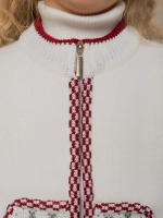 Жилетка вязаная на молнии