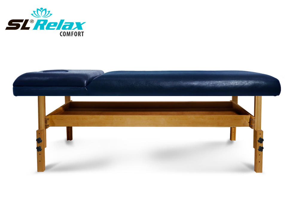 Массажный стол Relax Comfort синяя кожа