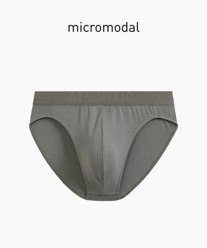 Мужские трусы (1шт) спорт Atlantic MP-1585, микромодал, хаки