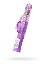 Фрикционно-ротационный вибратор с бабочкой High Tech Vibrator (8 режимов вибрации, 4 ротации) (Цвет: фиолетовый)