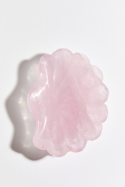 Ракушка из розового кварца L