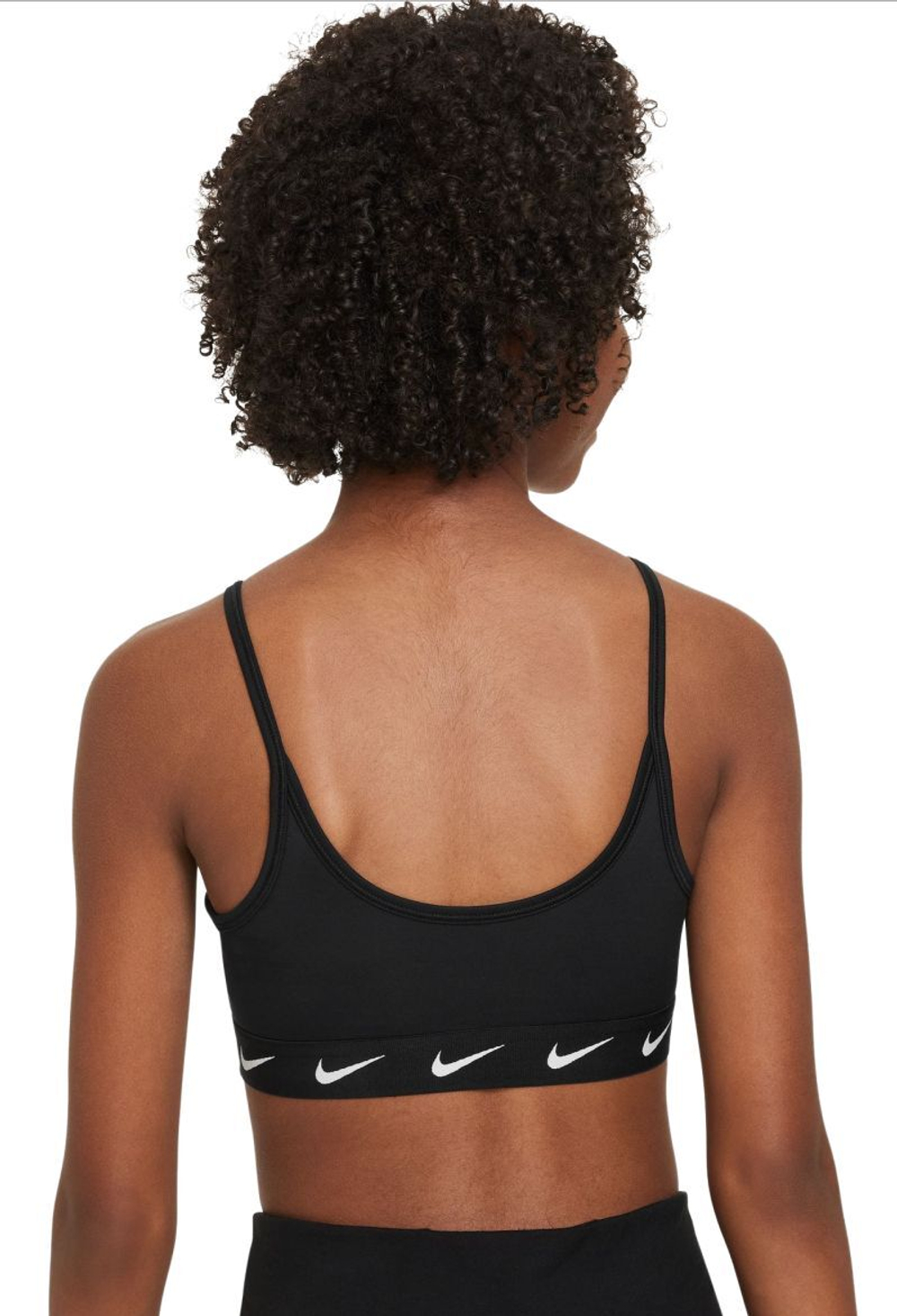 Теннисный бюстгальтер dziewczecy Nike Dri-Fit One Sports Bra - Black