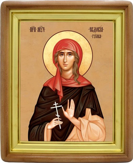 Евдокия Гусева святая мученица. Икона на холсте.