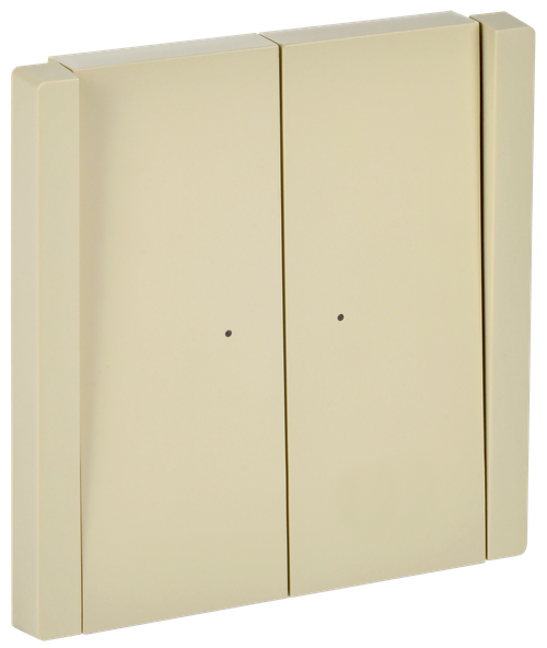 FORTE&PIANO Выключатель 2-клавишный с индикацией 10А FP406 ваниль IEK