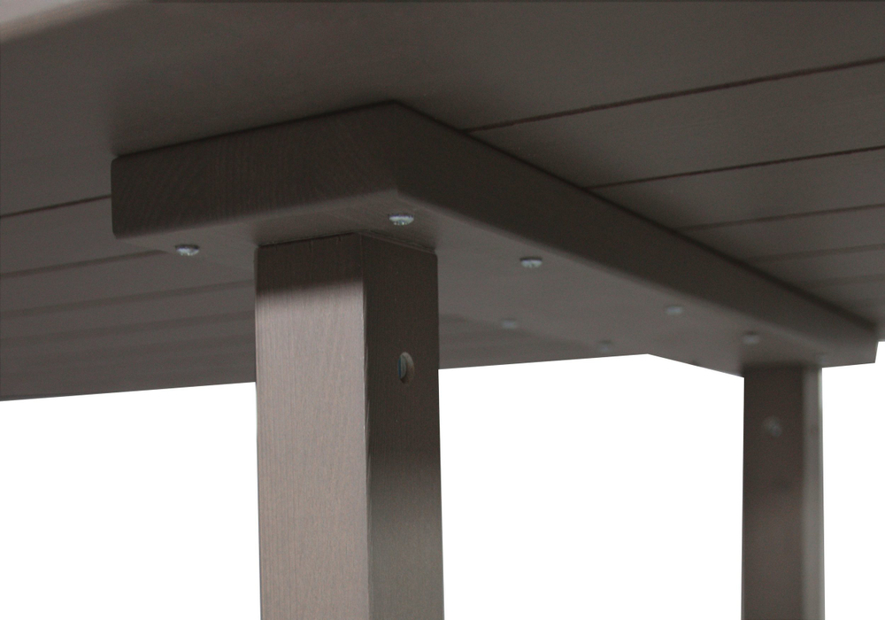 Стол обеденный, 200х100х75, Европейский Гранд, кухонный, деревянный, серый, Dipriz