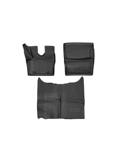 Коврики в салон для DAF XF 2019 - , 3шт. (полиуретан) ELEMENT3DA0N171210K